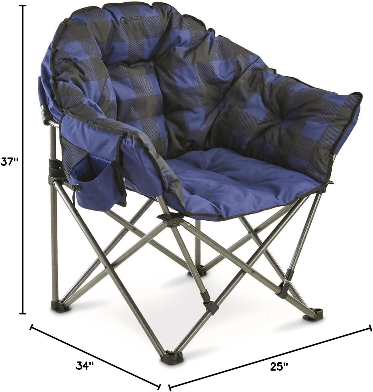 Our Review: Guide Gear Oversized Club Chair (Blue Plaid)
